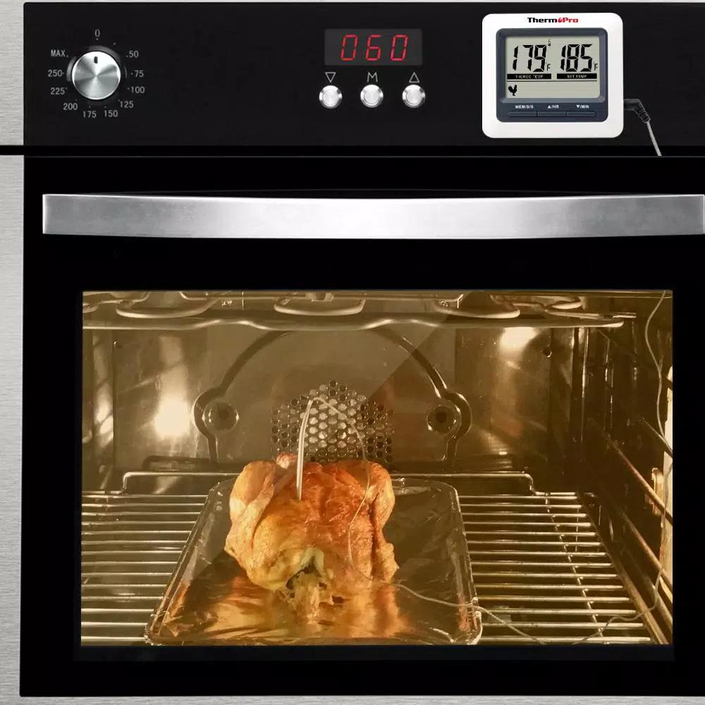 ThermoPro TP-04 Digital Meat Thermometer with Large LCD, 40 in. Stainless Steel Probe & Magnetic Backing