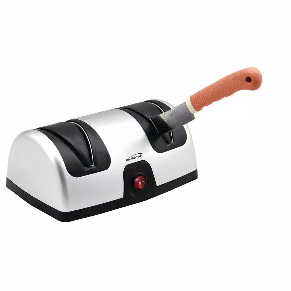 Brentwood Appliances TS-1001 2-Stage Electric Knife Sharpener with Diamond Abrasive