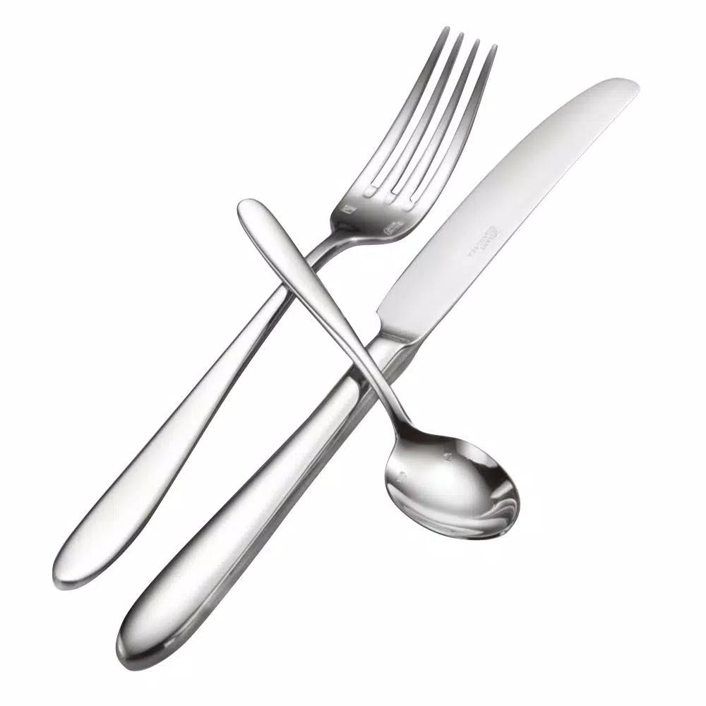 Oneida Mascagni II 18/0 Stainless Steel Serving Spoons, Silver (Set of 12)