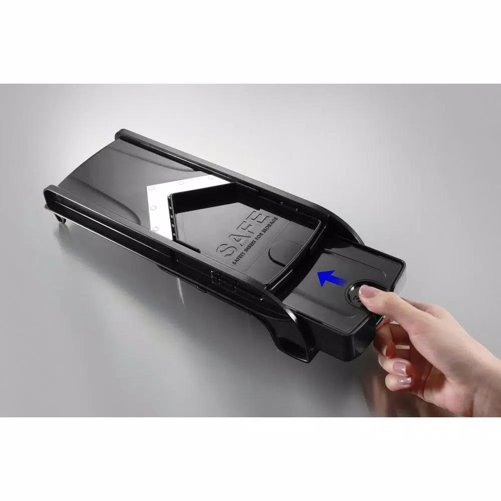 Simposh Easy V Mandoline Slicer with V-Shaped Stainless Steel Blade and Food Holder