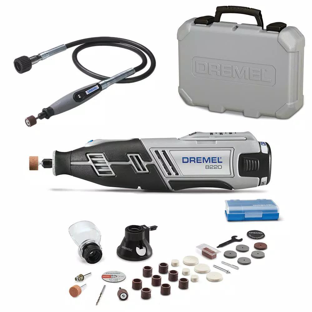 Dremel 8220 Series 12-V MAX Cordless Rotary Tool Kit with 36 in. Flex-Shaft Attachment