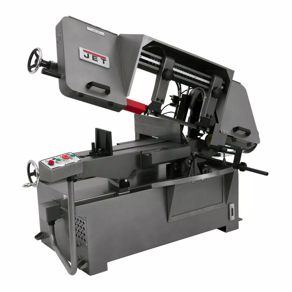 Jet 10 in. x 16 in. Horizontal Mitering Bandsaw, 2 HP, 230V/460V 3-Phase Metalworking Saw