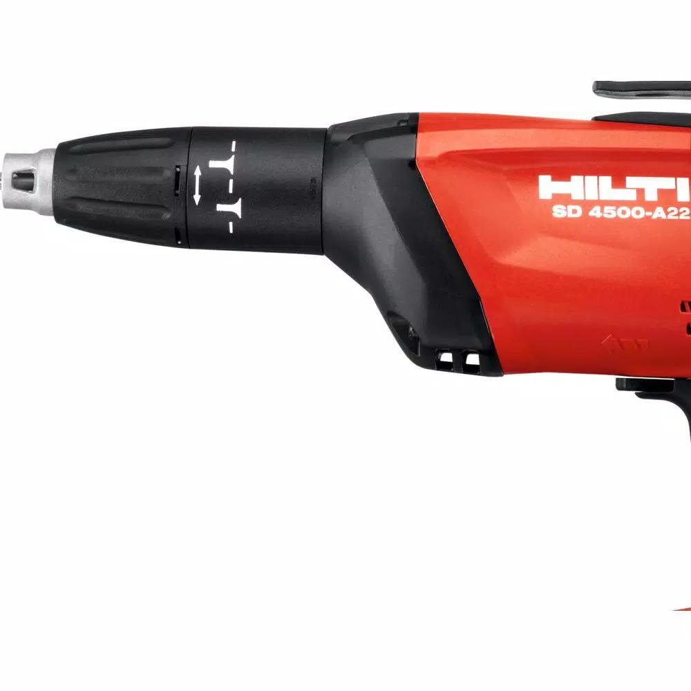 Hilti SD 4500 A22 22V Cordless Drywall Screw Gun Kit with 4.0 Ah Batteries and Magazine