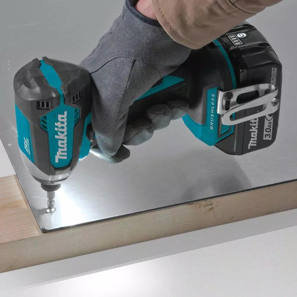 Makita 14 in. Gas Power Cutter EK7301 & 18V LXT Brushless Impact Driver Kit Bundle