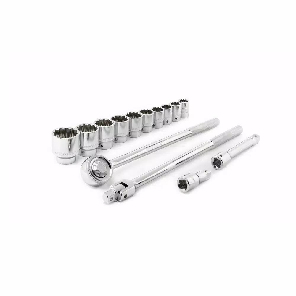 Crescent 30-Piece 3/8 in. Drive SAE/Metric Mechanics Tool Set with Standard and Deep Sockets