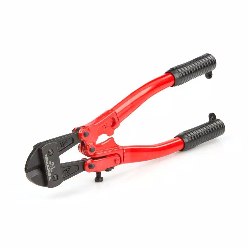 TEKTON 12 in. Bolt Cutter with Compound Action and Hardened Alloy Steel Jaws