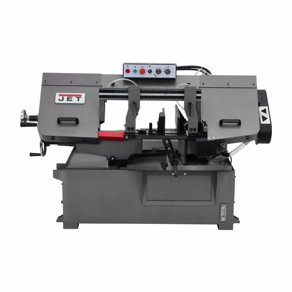 Jet 1 HP Metalworking Horizontal Mitering Bandsaw, 10 in. x 14 in., 230V/460V 3Ph