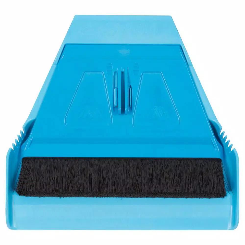 WISP miniWISP 6 in. Blue Whisk Broom and 7 in. Plastic Dustpan Set with Electrostatic Bristle Seal Technology