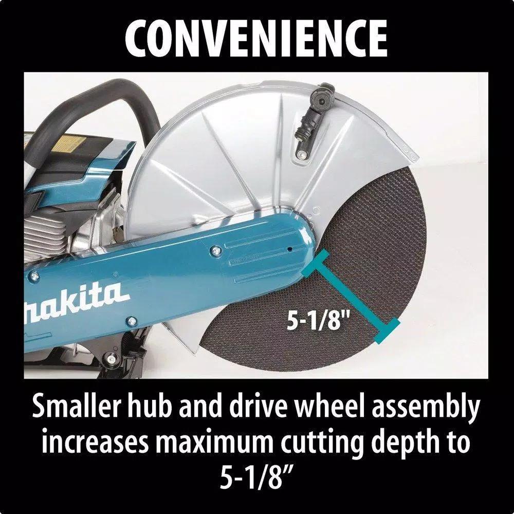 Makita 14 in. 61 cc Gas Power Cutter with Bonus 14 in. Segmented Rim Diamond Blade