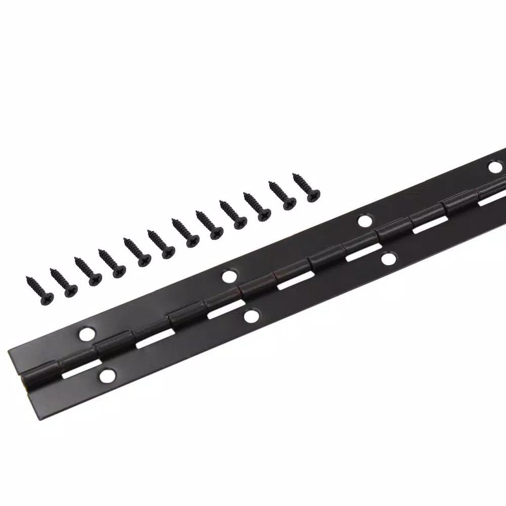 Everbilt 1-1/16 in. x 48 in. Continuous Hinge, Oil-Rubbed Bronze Steel