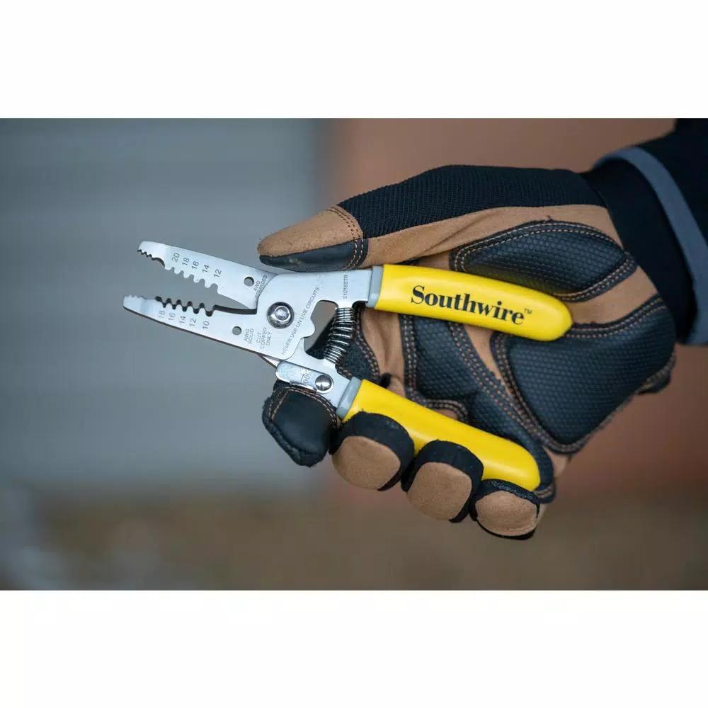 Southwire Ergo S1018SOL Wire Stripper 10-18 AWG, Stainless Steel Shear Blades