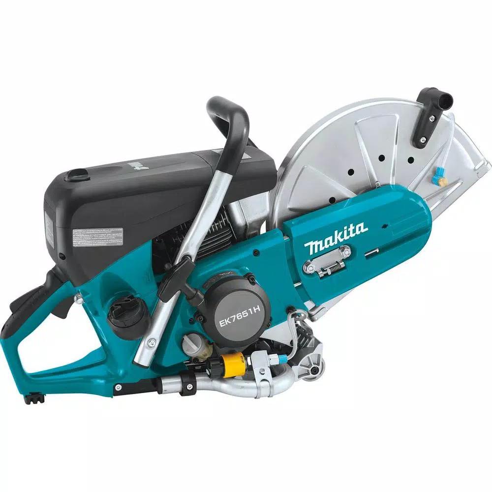 Makita 14 in. 76cc 4-Stroke Gas Power Cutter with Bonus 14 in. Segmented Rim Diamond Blade