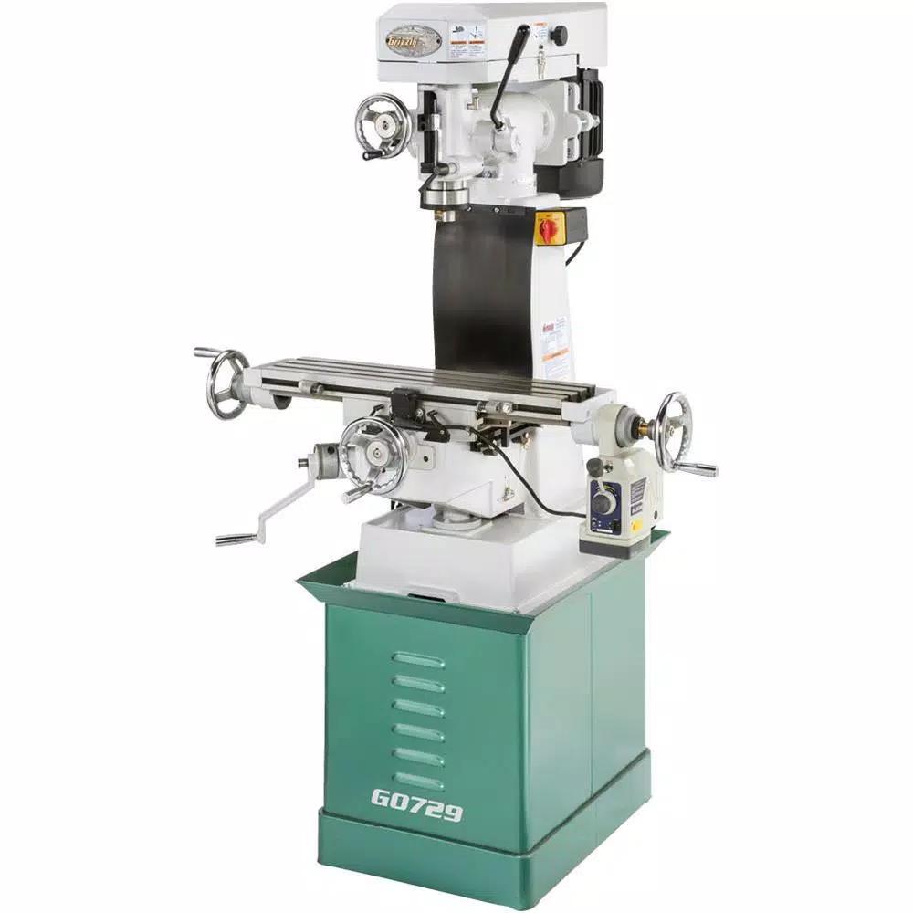 Grizzly Industrial 6 in. x 26 in. Vertical Milling Machine with Power Feed