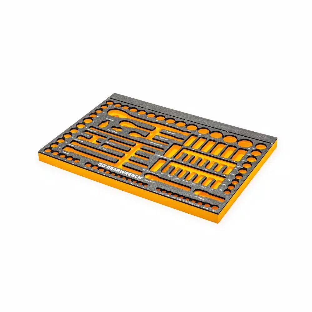 GEARWRENCH 94-Piece Metric and SAE Mechanics Hand Tool Set with EVA Socket Tray