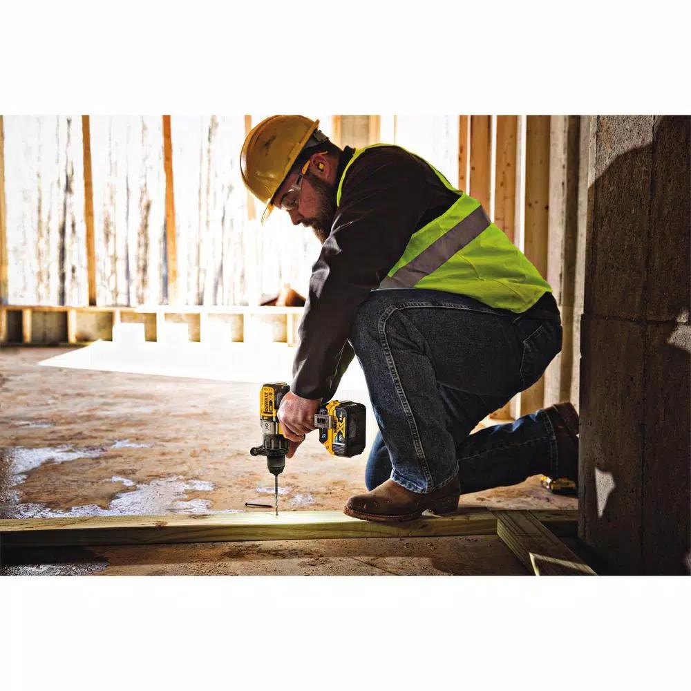DEWALT 20V MAX XR 1/2 in. Brushless Hammer Drill/Driver Kit with Tool Connect, (2) 5 Ah Batteries & Charger