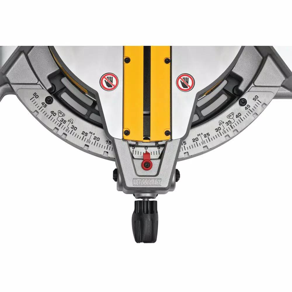 DEWALT 12 in. 15 Amp Corded Single Bevel Compound Miter Saw with Heavy-Duty Work Stand