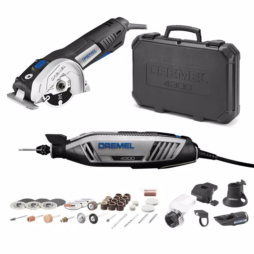 Dremel 4300 Series Rotary Tool Kit & Ultra-Saw 7.5 Amp Corded Power Tool Kit