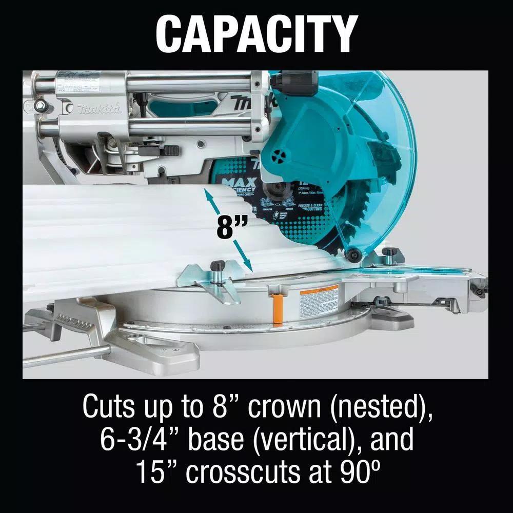 Makita 18V X2 LXT 12 in. Brushless Dual-Bevel Sliding Compound Miter Saw Kit with Bonus 18V LXT Jigsaw