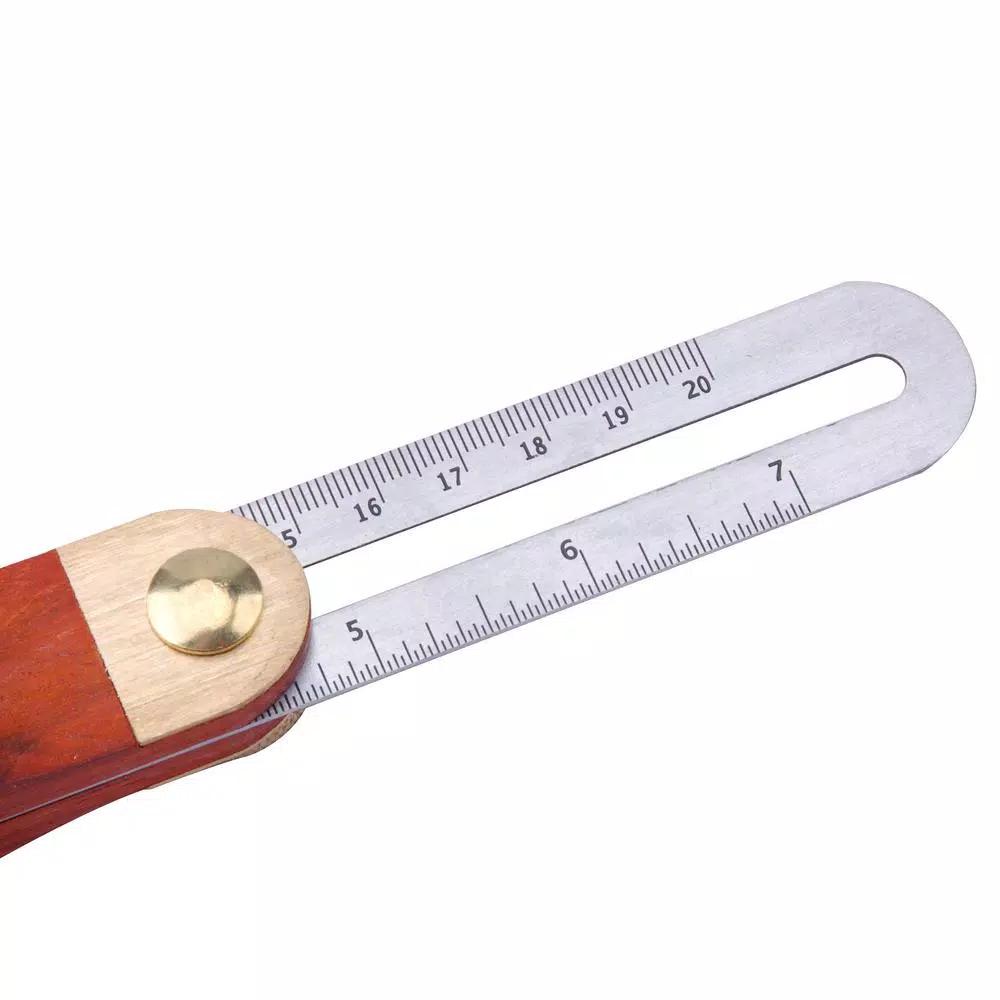 Steel Core 8 in. Try Square and 9 in. Sliding T-Bevel Set with Hardwood Handle and Stainless Steel Blades