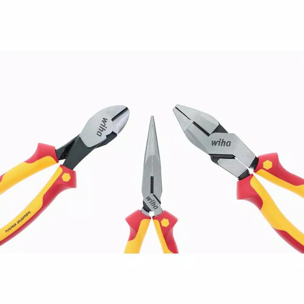 Wiha 3-Piece Insulated Pliers and Cutters Set, 1000V VDE Certified