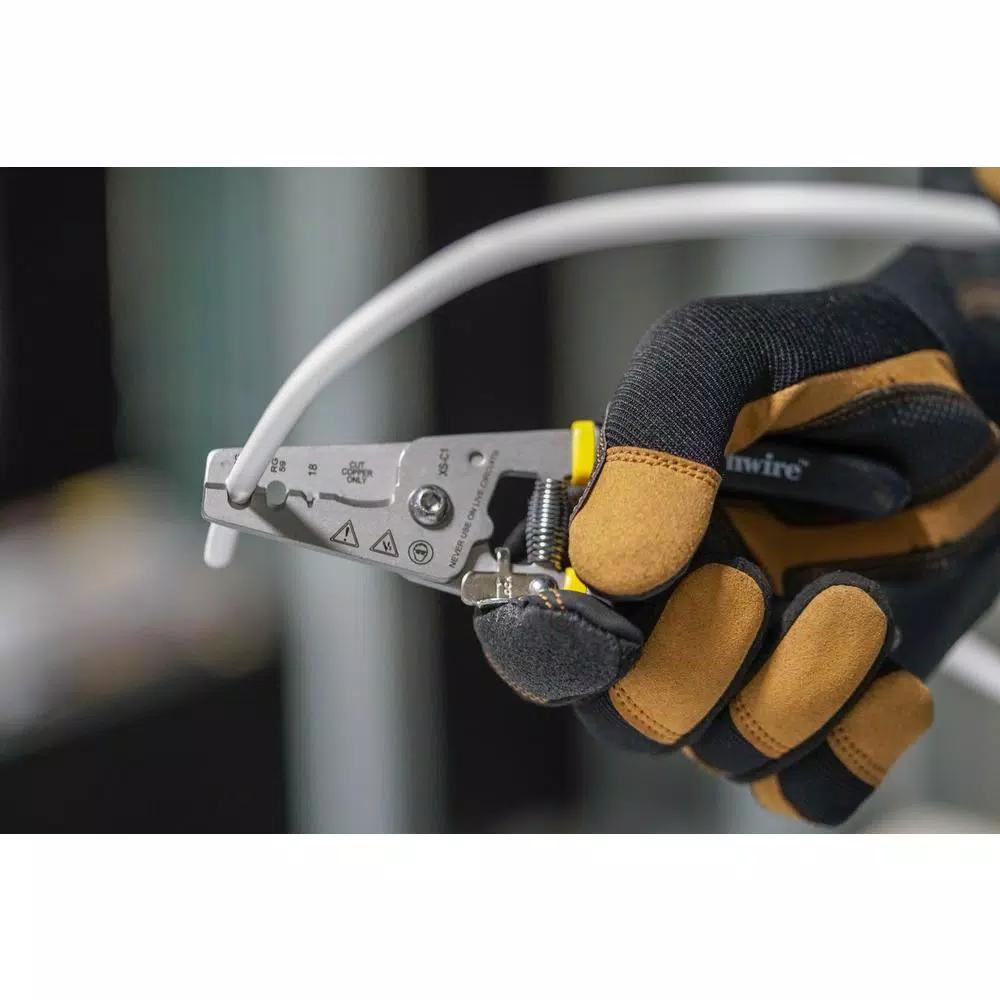 Southwire XS-C1 Stainless Steel Coax Cable Cutter and Stripper for RG59, RG6, and RG6Q