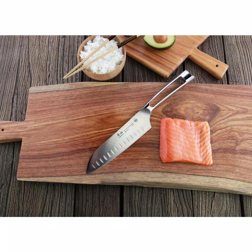 Cangshan N1 Series 7 in. German Steel Forged Santoku Knife, Stainless Steel Full Tang