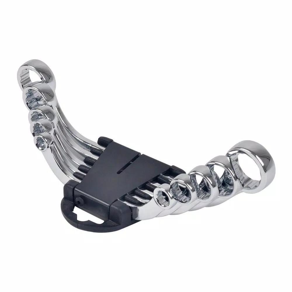 KING 5-Piece Metric Half-Moon Box-End Wrench Set, 8 mm to 22 mm with Hanging Clip