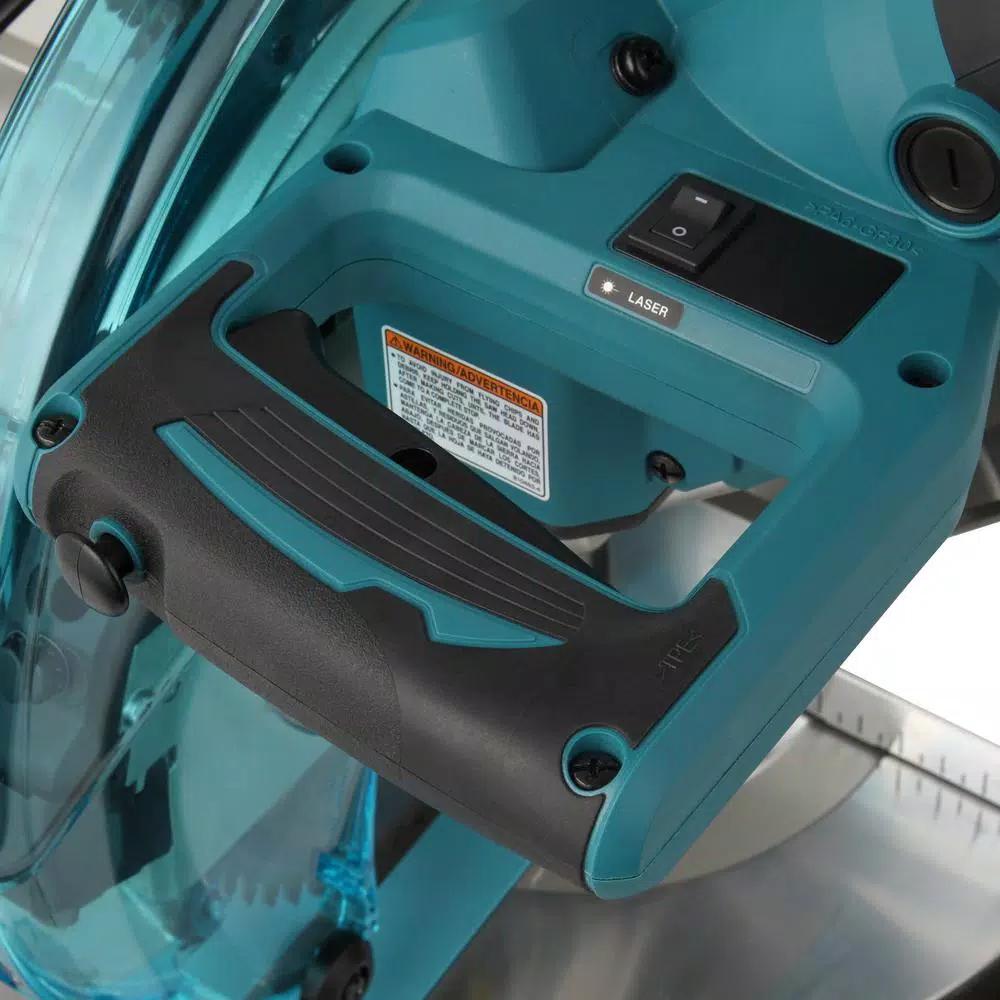 Makita 10 in. Dual Bevel Sliding Compound Miter Saw with Laser & Bonus 16-Gauge Finish Nailer