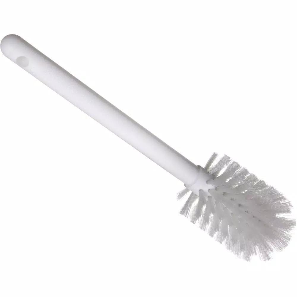 Carlisle 11 in. White Household Dish Brush with Medium Nylon Bristles (Case of 6)