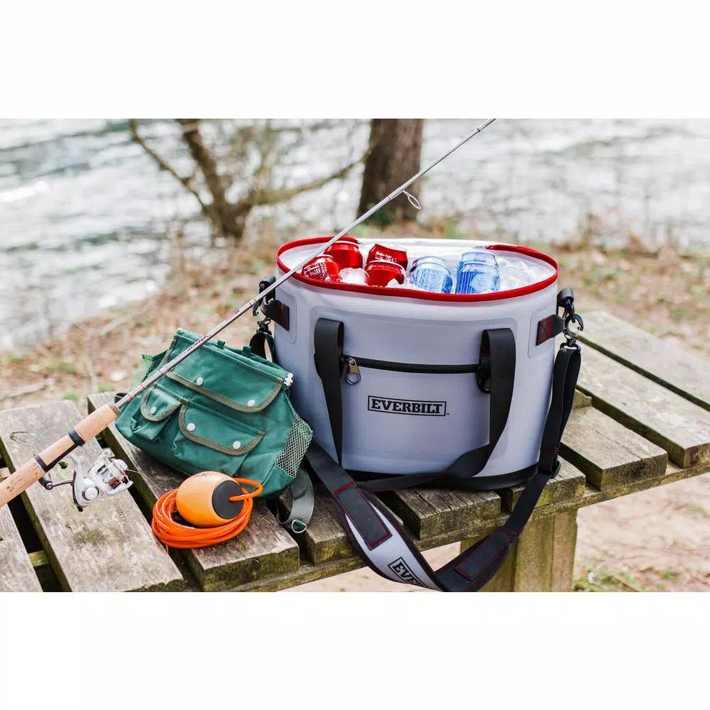 Everbilt 30-Can Soft-Sided Cooler Bag with Waterproof Zipper - 10.46 Qt.