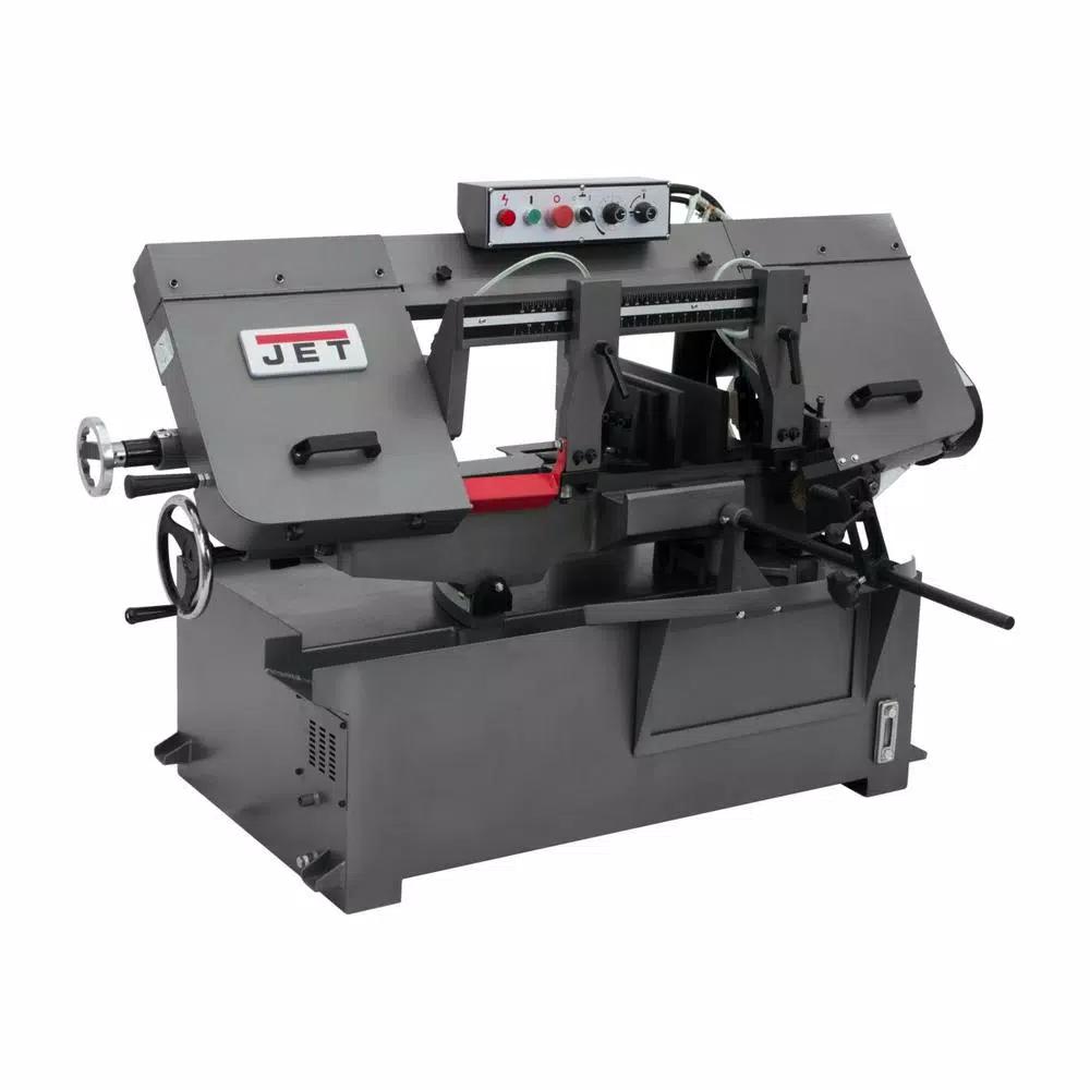 Jet 1 HP Metalworking Horizontal Mitering Bandsaw, 10 in. x 14 in., 230V/460V 3Ph