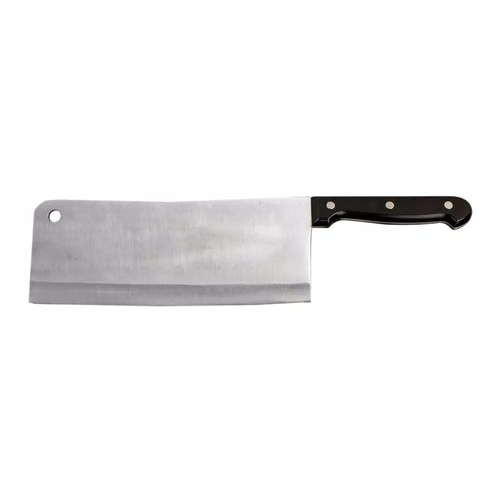 Home Basics 9 in. Stainless Steel Chinese Cleaver with Non-Slip Handle