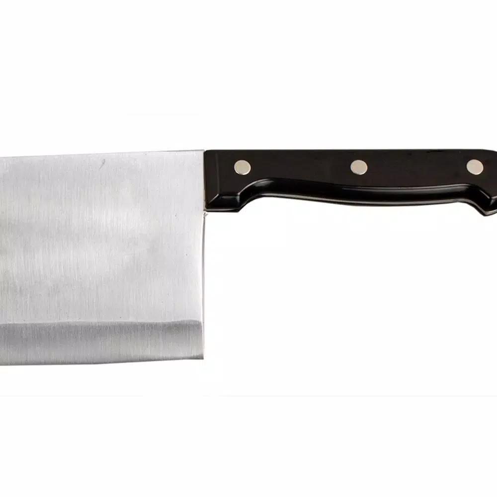 Home Basics 9 in. Stainless Steel Chinese Cleaver with Non-Slip Handle