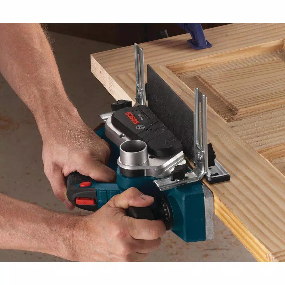 Bosch 3-1/4 in. Corded Planer Kit with Woodrazor Carbide Blades and Carrying Case