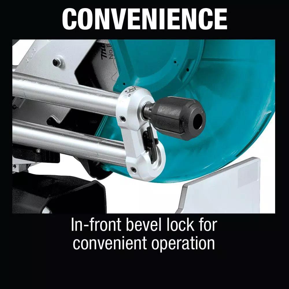 Makita 12 in. 15 Amp Dual-Bevel Sliding Compound Miter Saw with Laser & AF601 16-Gauge Finish Nailer Bundle