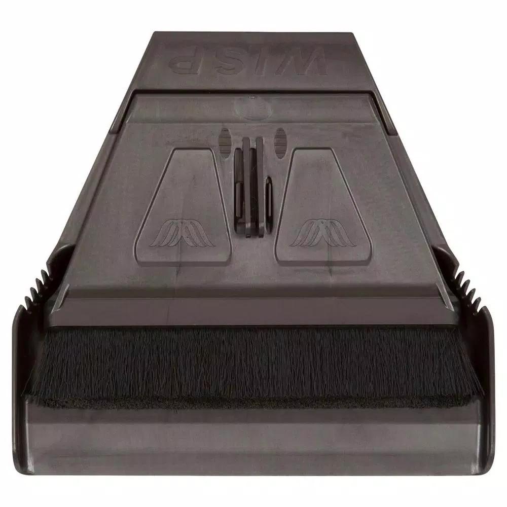 WISP miniWISP 6 in. Gray Whisk Broom and 7 in. Plastic Dustpan Set with Electrostatic Bristle Seal Technology