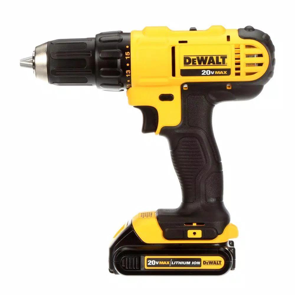 DEWALT 20V MAX Cordless 1/2 in. Drill/Driver Kit with 3 Batteries and Charger