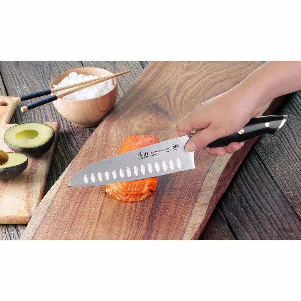 Cangshan Z Series 7 in. Santoku Knife - Forged German Stainless Steel with Ergonomic Handle