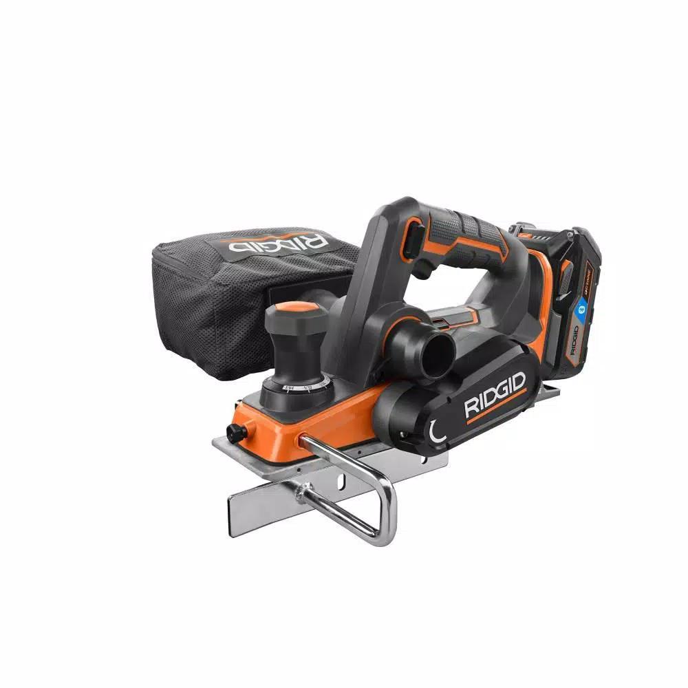 RIDGID 18V OCTANE Cordless Brushless 3-1/4 in. Hand Planer Kit with 3.0 Ah Bluetooth Battery and Charger