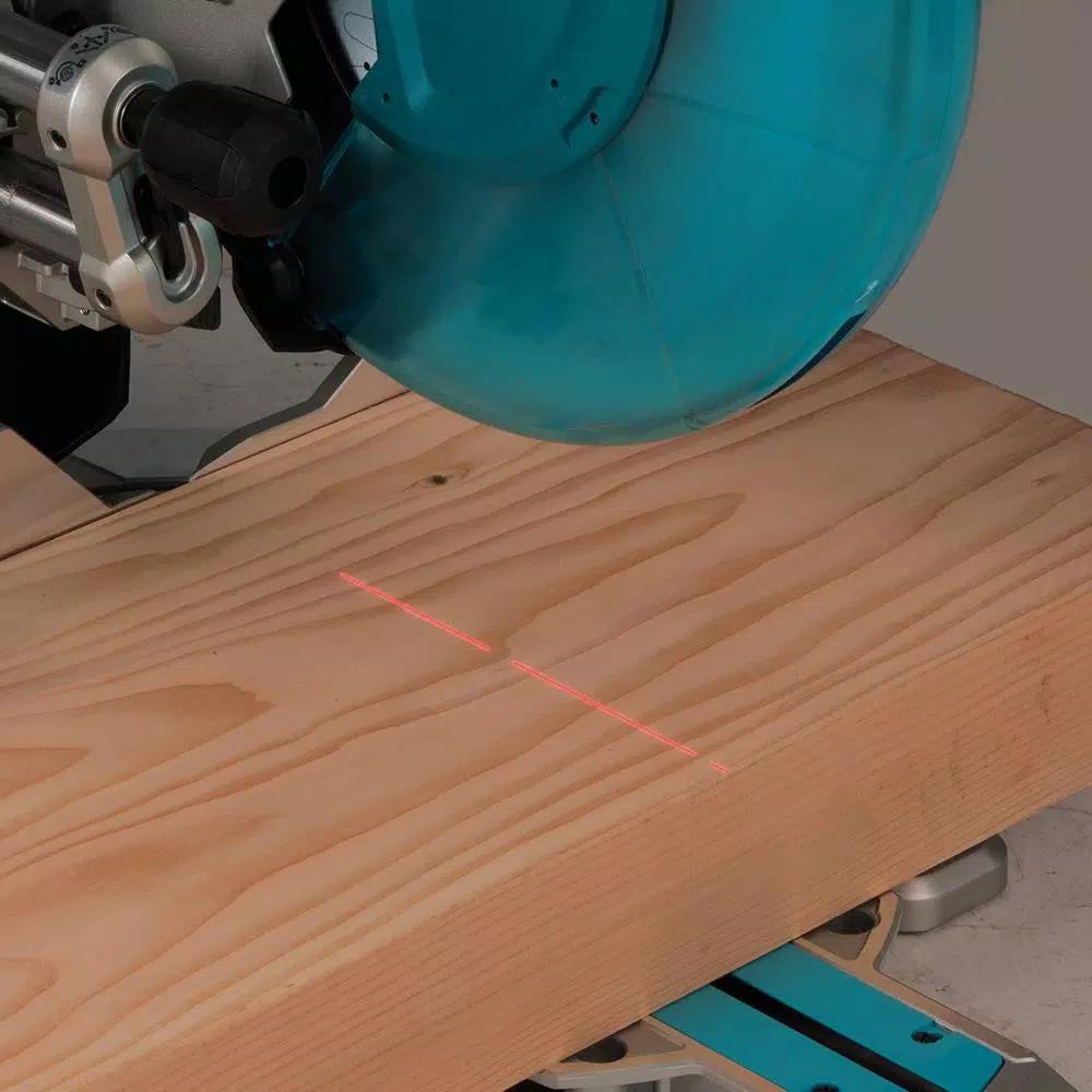 Makita 12 in. 15 Amp Dual-Bevel Sliding Compound Miter Saw with Laser & AF601 16-Gauge Finish Nailer Bundle