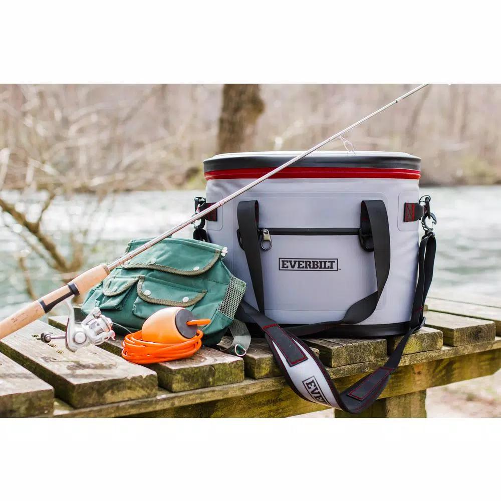Everbilt 30-Can Soft-Sided Cooler Bag with Waterproof Zipper - 10.46 Qt.