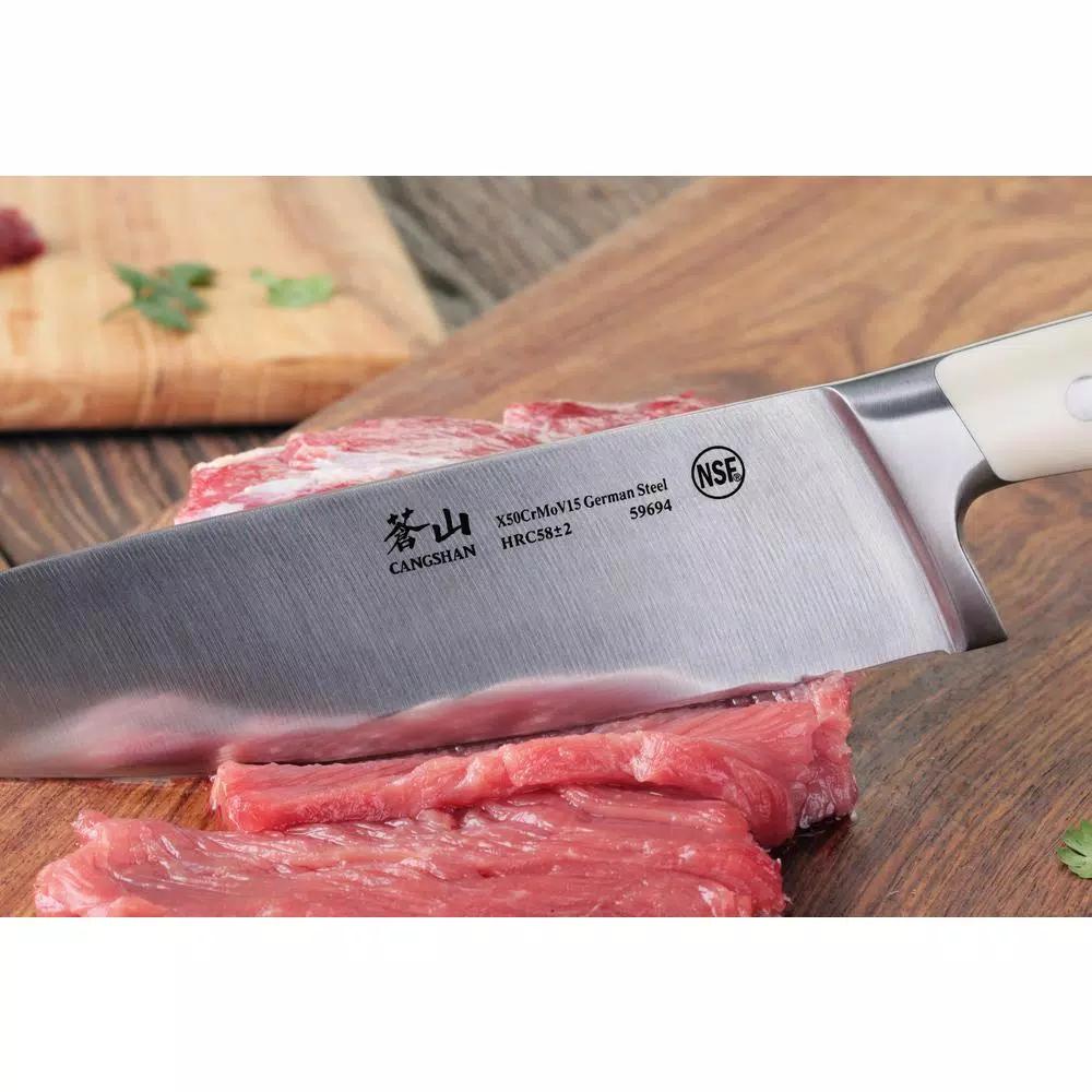 Cangshan S1 Series 8 in. Chef's Knife, Full Tang German X50Cr15MoV Stainless Steel