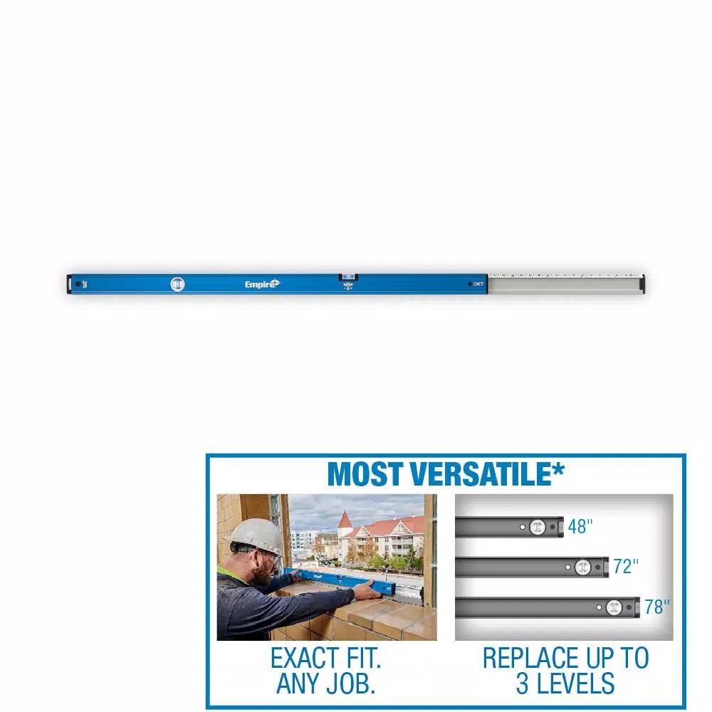 Empire True Blue 48 in. to 78 in. Extendable Box Level