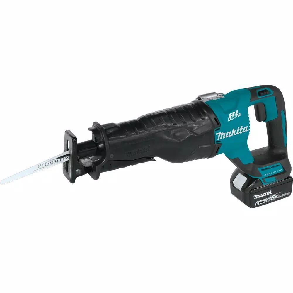 Makita 18V LXT Brushless Cordless Reciprocating Saw Kit with 5.0Ah Battery and Charger