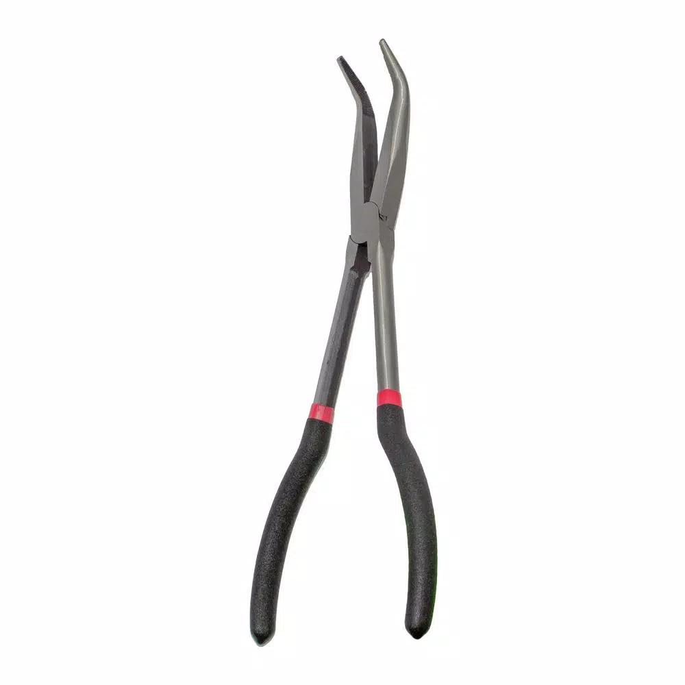 KING 5-Piece Long Nose Pliers Set, 11 in. Straight, 90-Degree, 45-Degree, Hose, Cable, and Flat Nose