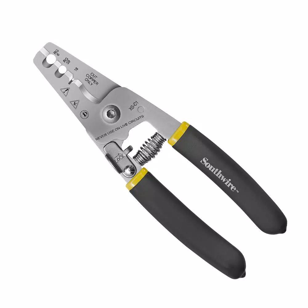 Southwire XS-C1 Stainless Steel Coax Cable Cutter and Stripper for RG59, RG6, and RG6Q