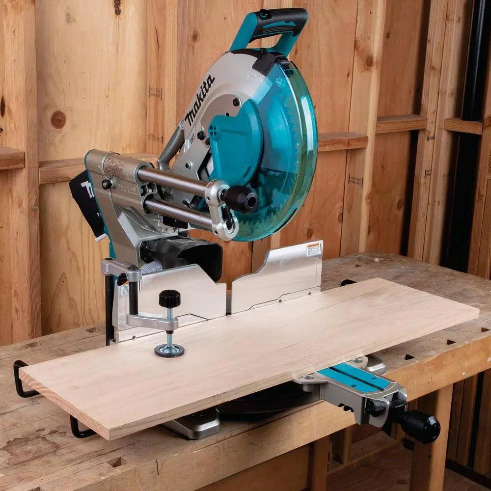 Makita 12 in. 15 Amp Dual-Bevel Sliding Compound Miter Saw with Laser & AF601 16-Gauge Finish Nailer Bundle