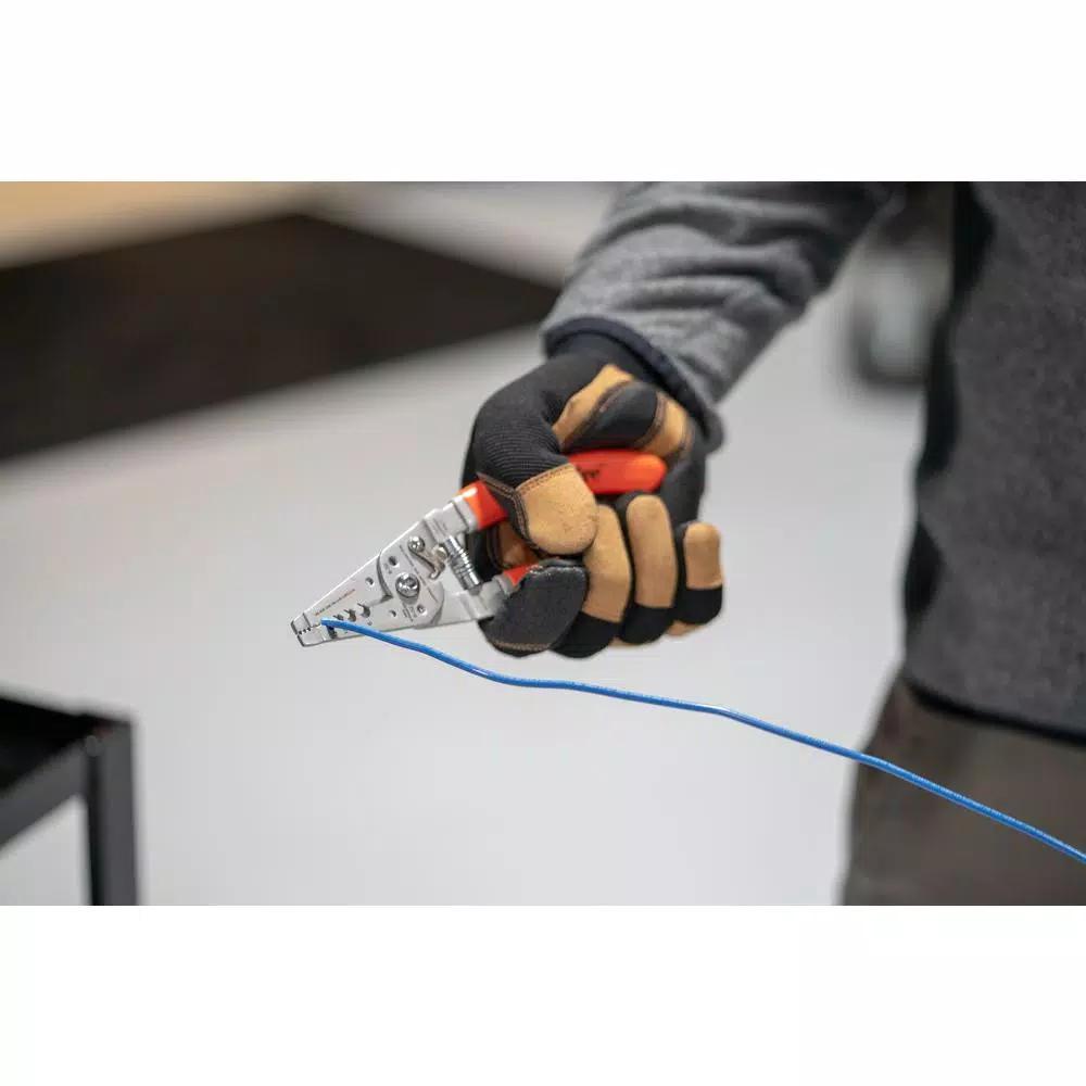 Southwire 6-12 AWG Ergo Wire Stripper, Stainless Steel with Comfort Grip