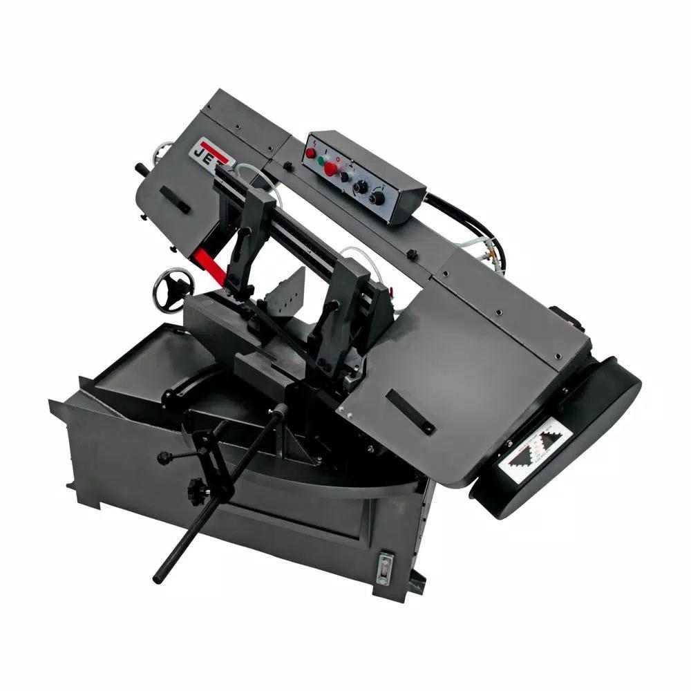 Jet 1 HP Metalworking Horizontal Mitering Bandsaw, 10 in. x 14 in., 230V/460V 3Ph