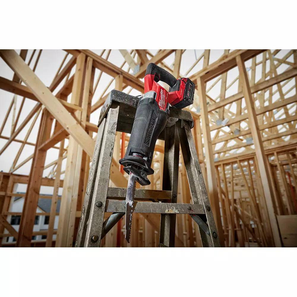Milwaukee M18 FUEL ONE-KEY Reciprocating Saw Kit with Two 5.0 Ah Batteries and Charger